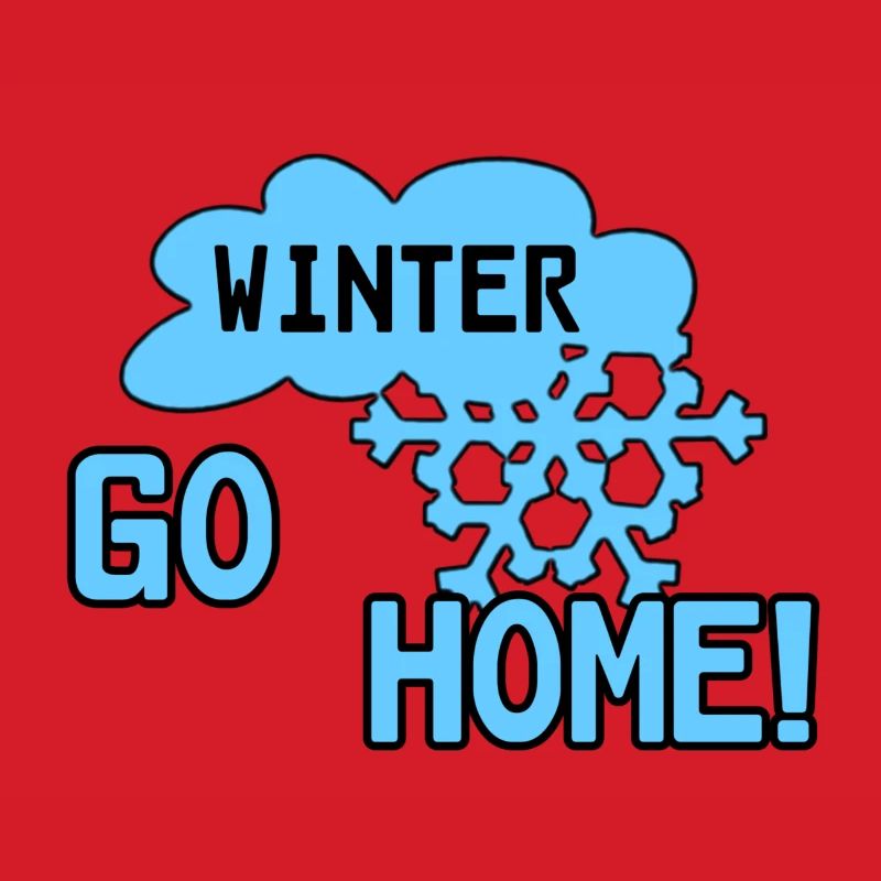 Winter Schnee lustig Spruch Geschenk