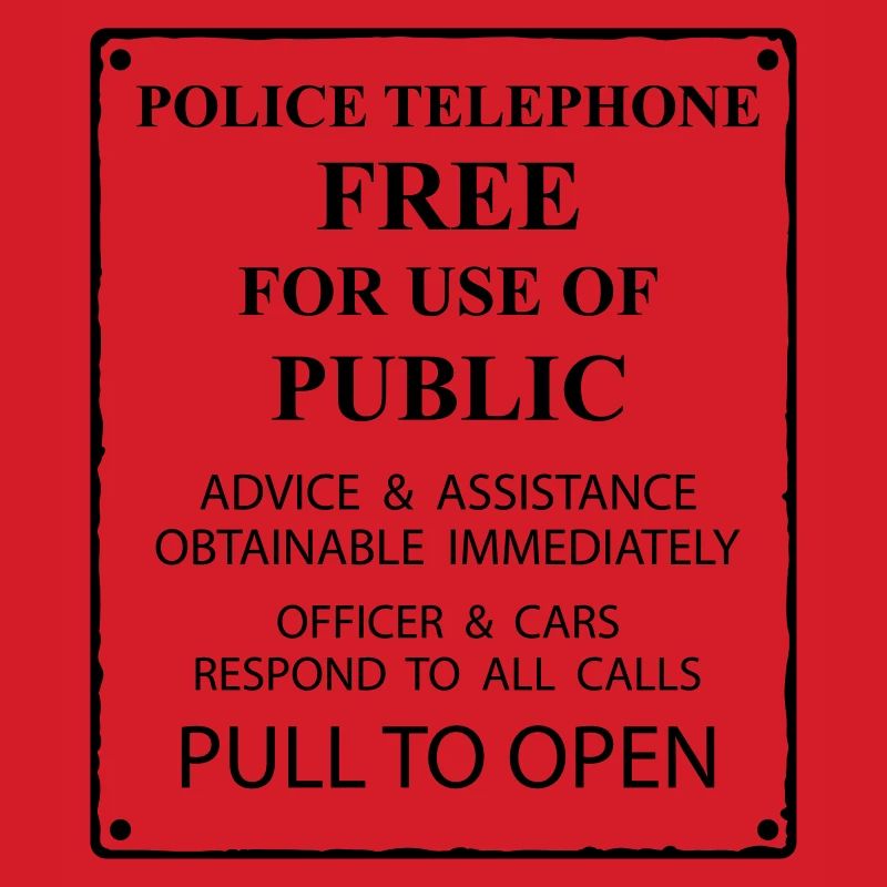 police box text