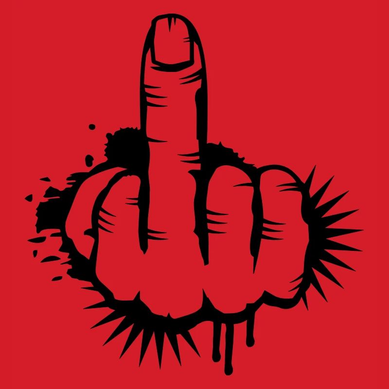 Mittelfinger Graffiti