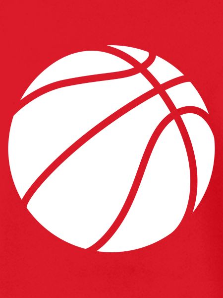 Basketball logo white