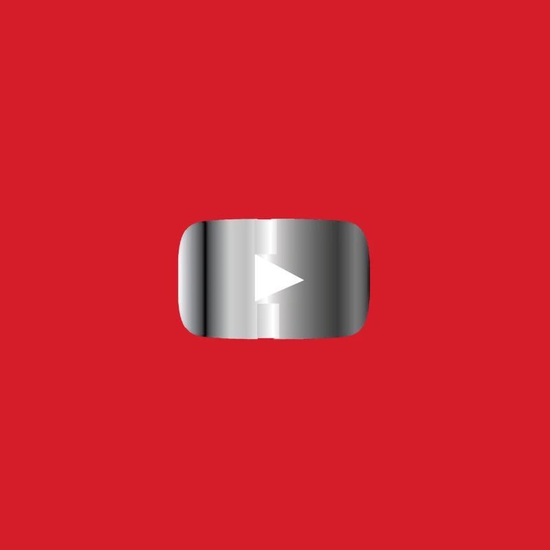Silberner Play Button 