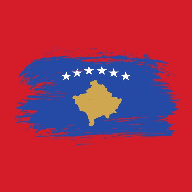 Kosovo Flaggen Design / Geschenkidee