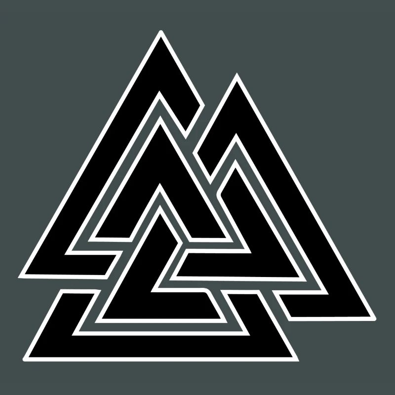 Triangular intertwined pattern