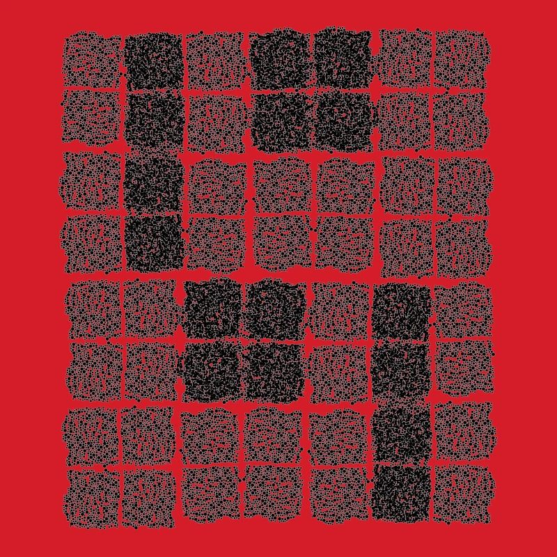 Abstract Cell Pattern in Black and White
