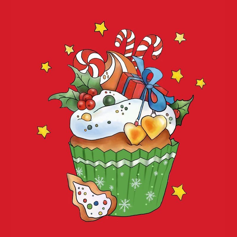 Bunter Weihnachtsmuffin