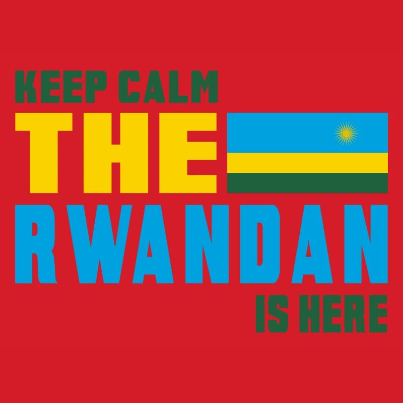 Keep calm Rwanda flag design
