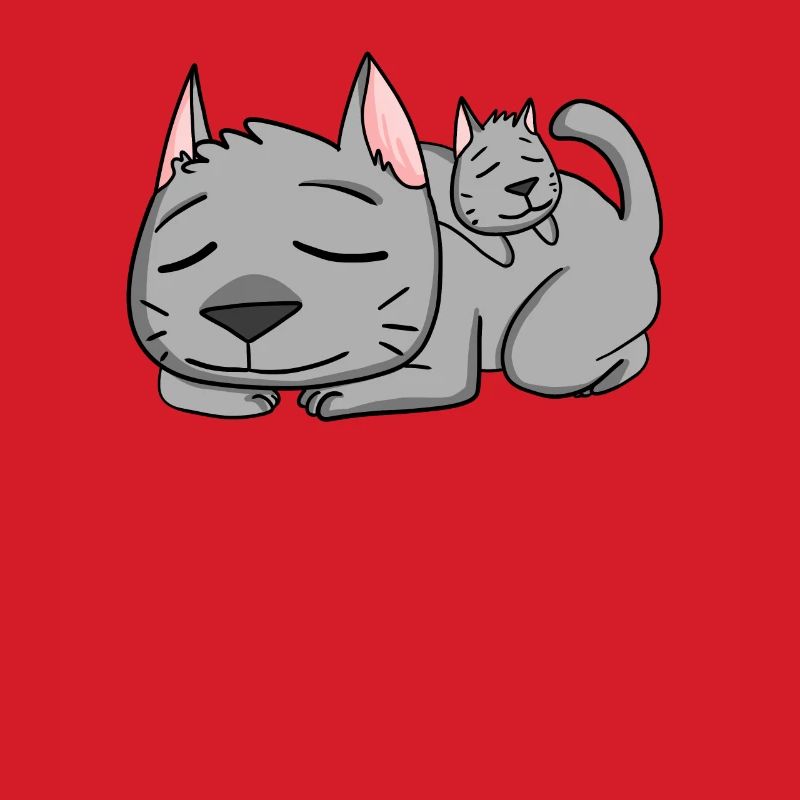 Chat avec bébé chat