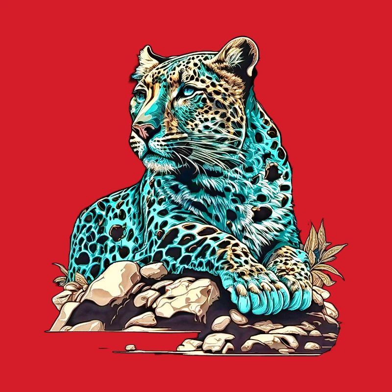 Leopard lying in wait