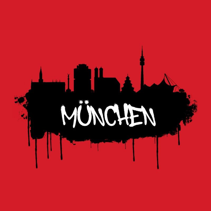 München Graffiti Skyline