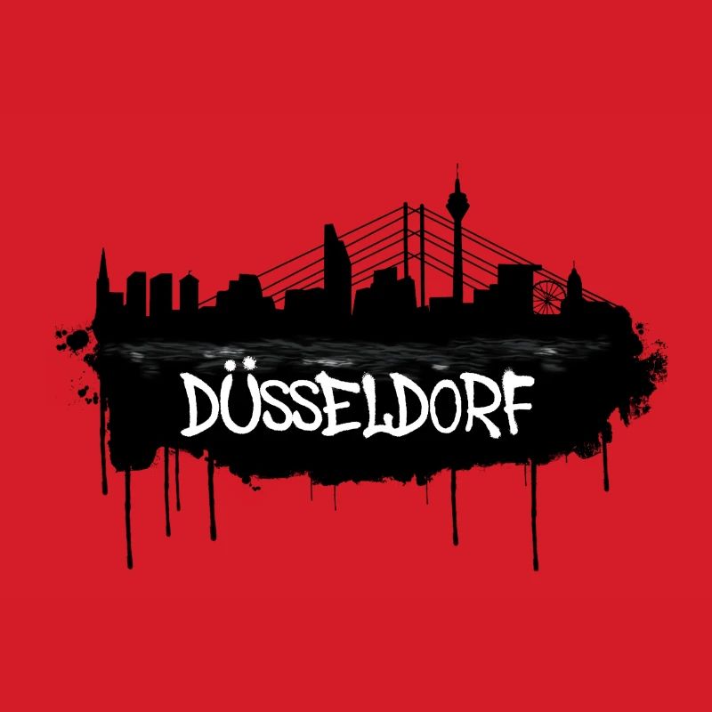 Düsseldorf Graffiti Skyline