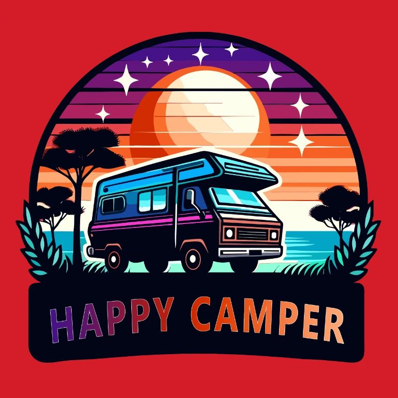 Sunset Happy Camper Van