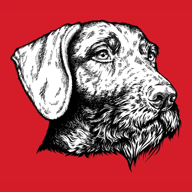 German Wirehaired Portrait