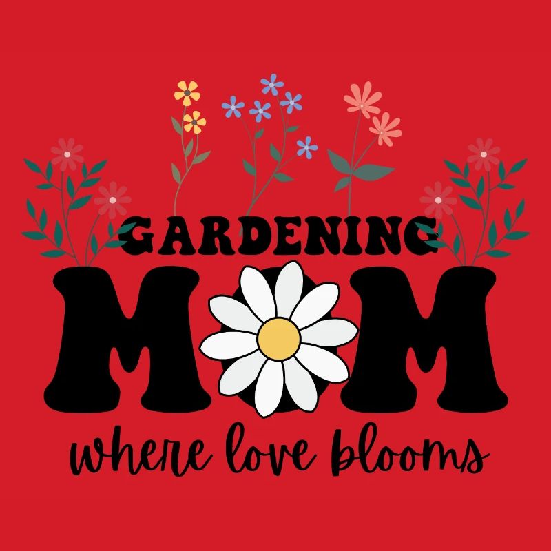 Gärtnernde Mutter, wo die Liebe blüht, Muttertag