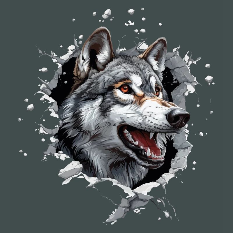 Lustiger Wolfshund