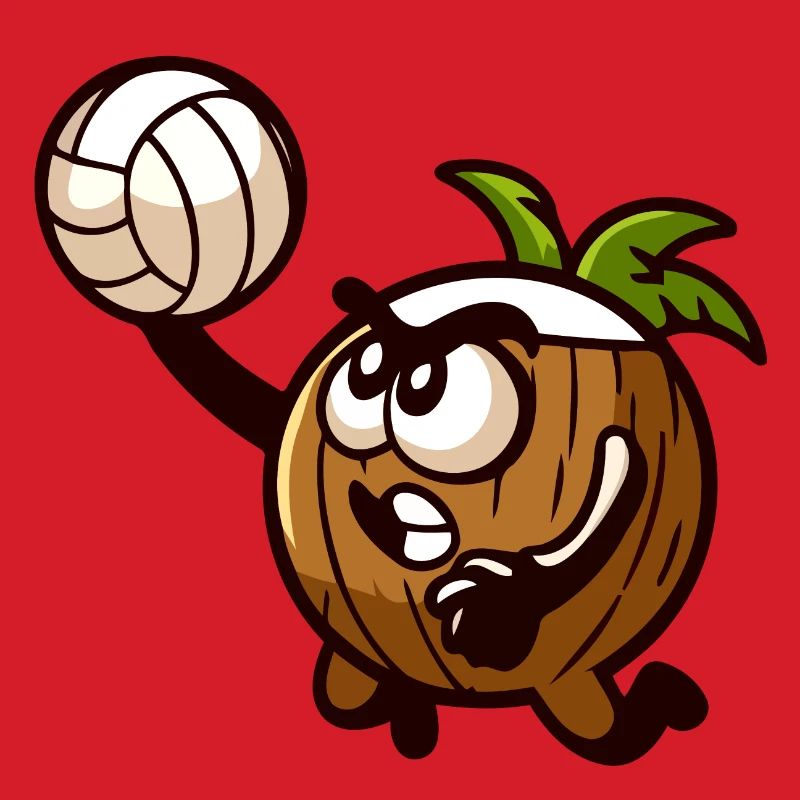 Spike die Volleyball-Eichel