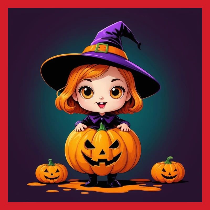 Halloween Pumpkin Witch