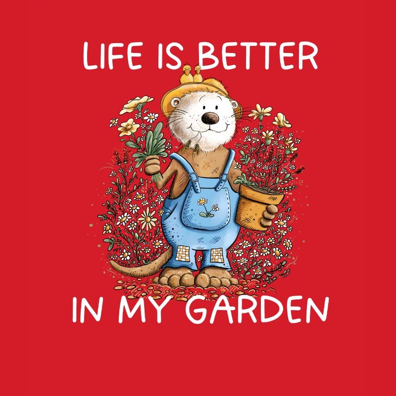 Garten Spruch Otter Gärtner