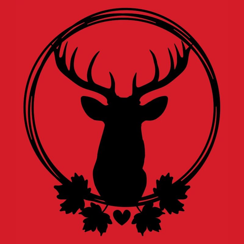 Kranz mit Hirsch
