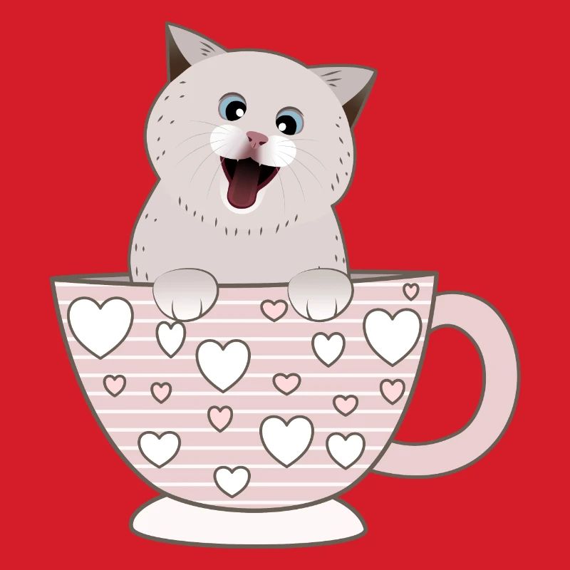 cute cat cup