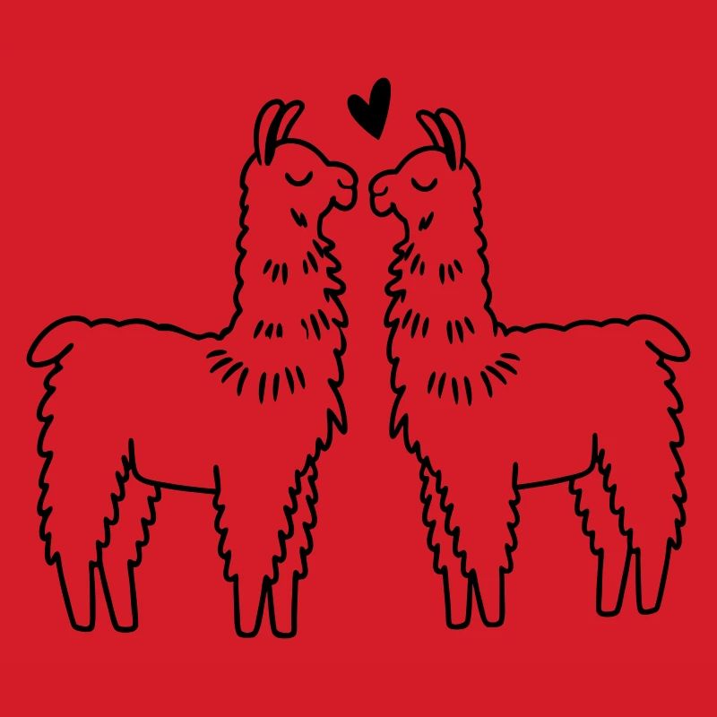 verliebte Lamas