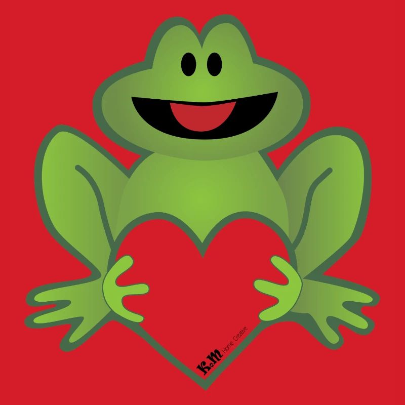 Frosch mit Hirsch