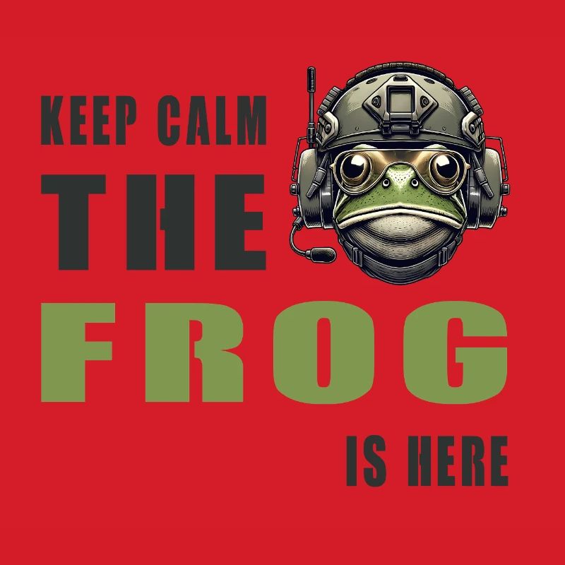 Kampffrosch – Keep Calm Style