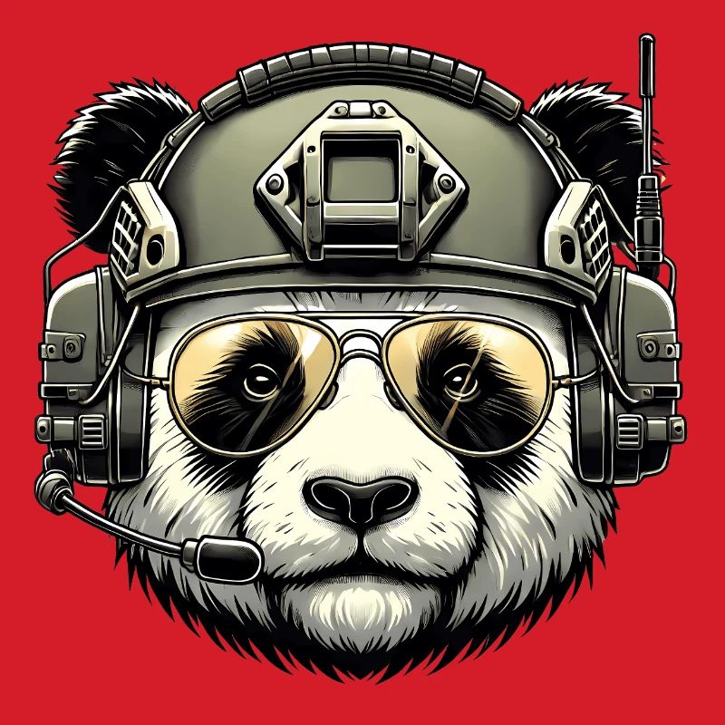 Panda Militär Armee Design