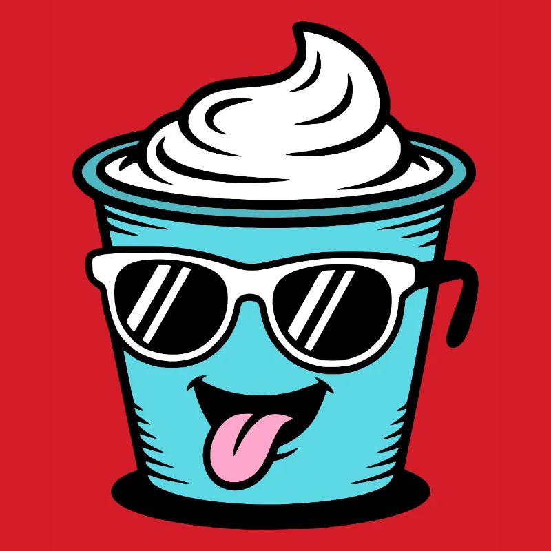 tasses Crème Frech Yaourt Crème Crème Glace Pudding