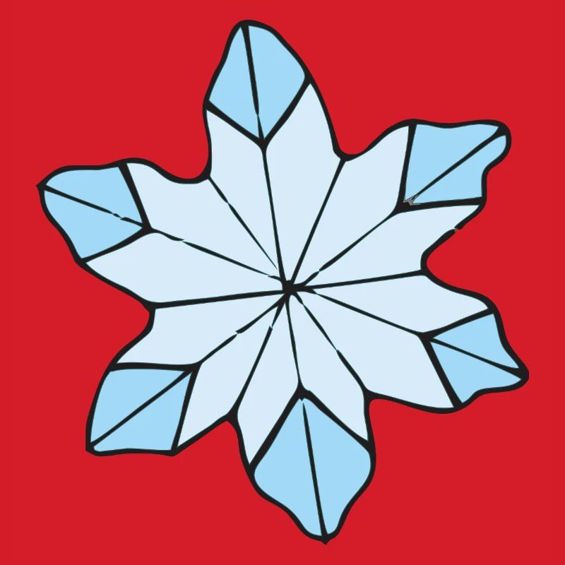 Stilvolle Blaue Eisblume design