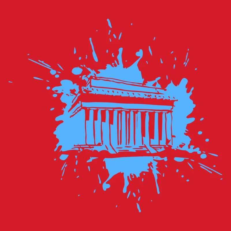 Acropolis in a Splash (Vectorgraphic)