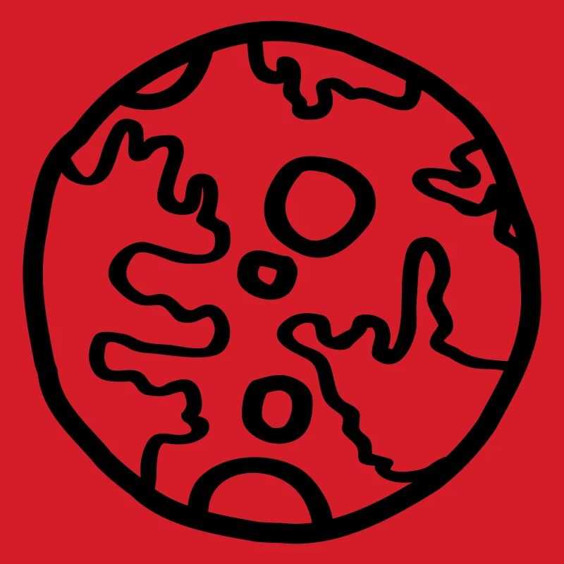Planète Space Doodle Simple