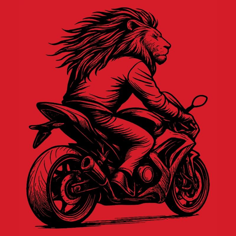 Lio as a biker