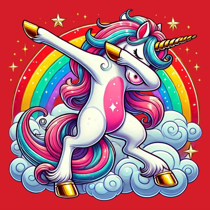 Dabbing Einhorn Dab Unicorn Mädchen Einhörner