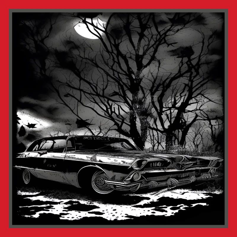 Oldtimer Oldtimer unter verwunschenem Baum
