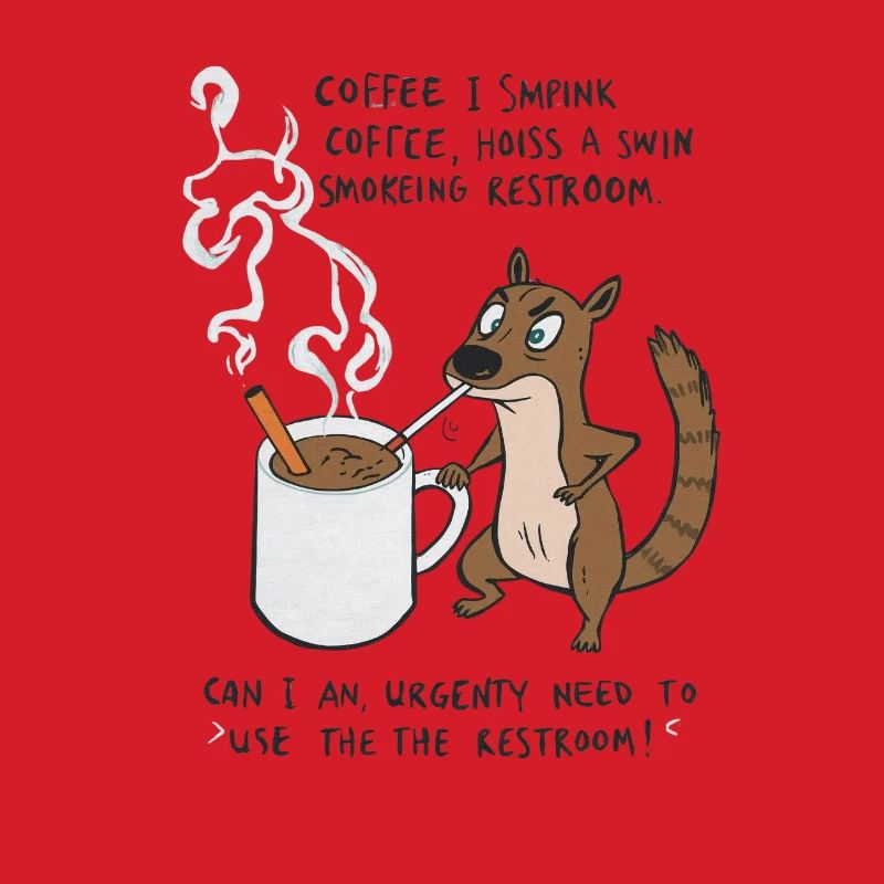 Kaffee Notfall Beutier Eichhörnchen Kippe 