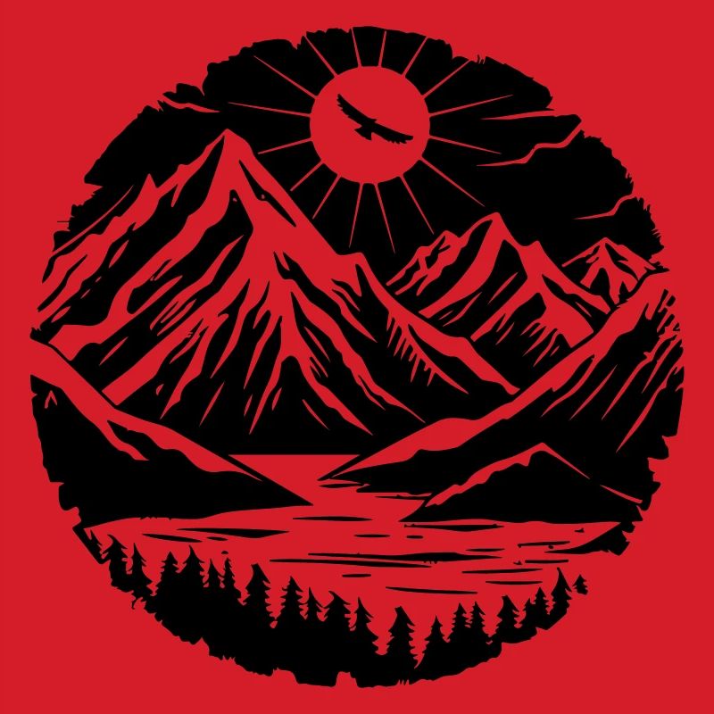 Berglandschaft Silhouette