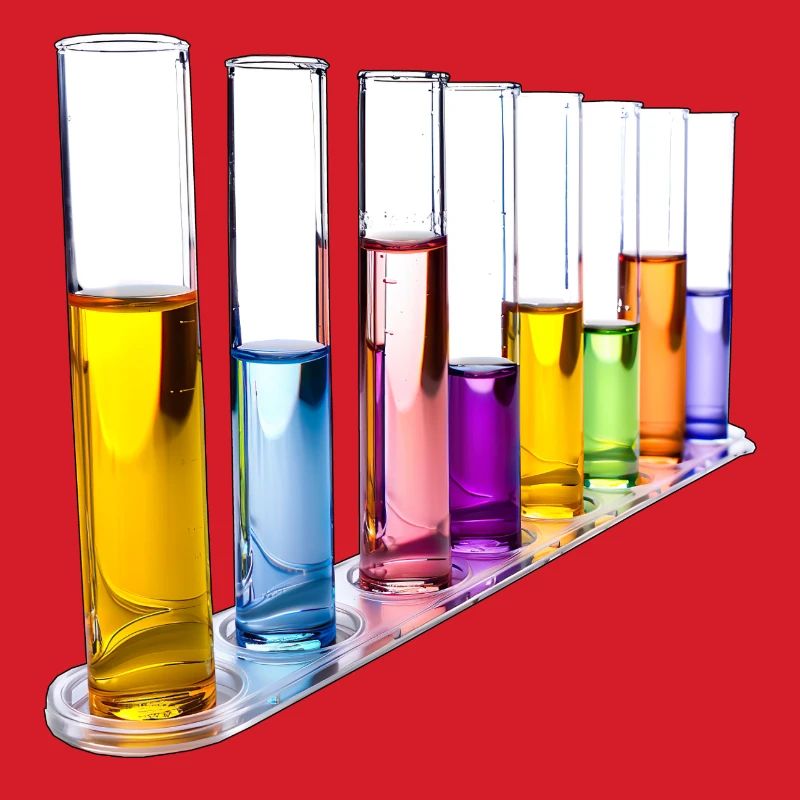 Rainbow Test Tubes Pattern