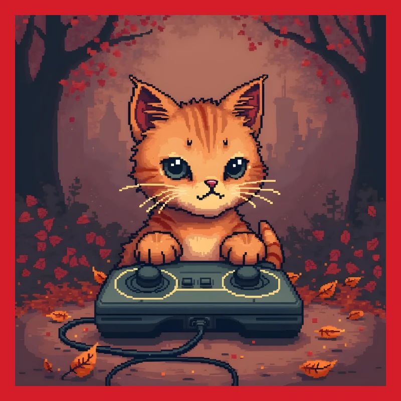 Cozy Pixel Cat Controller