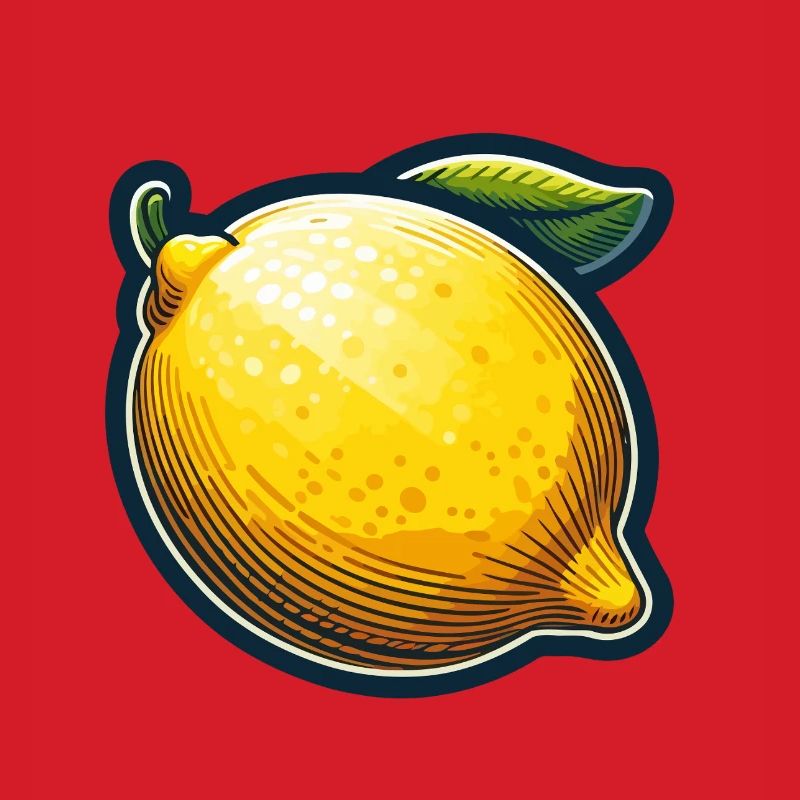 Lemon Bold Cartoon Illustration