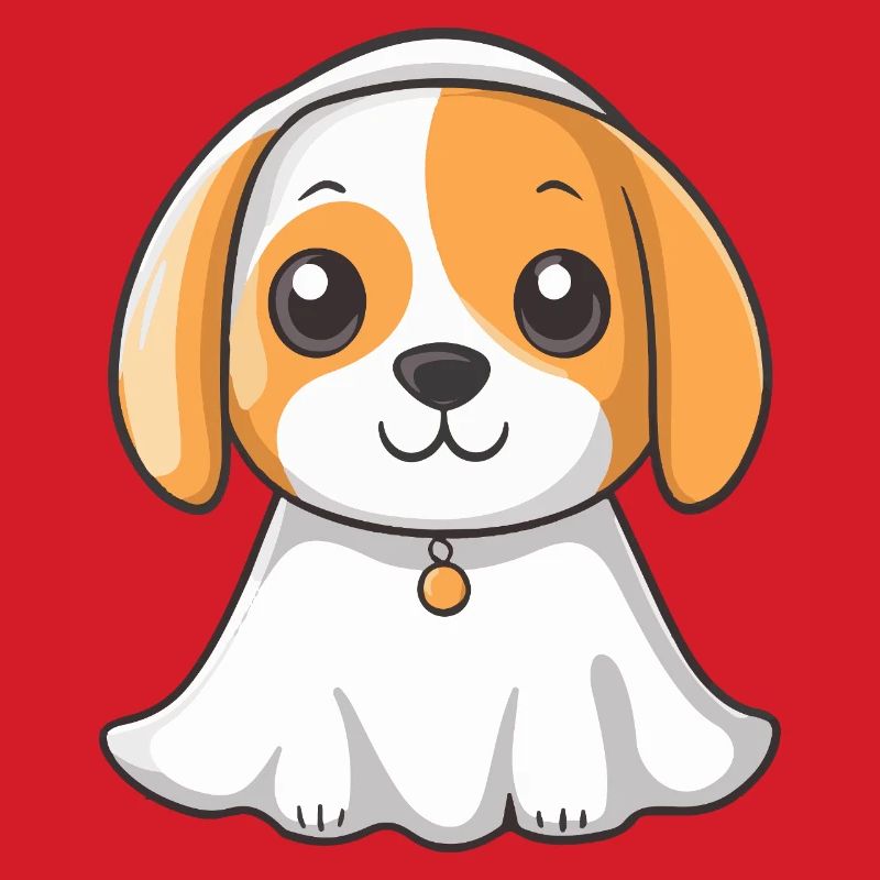 Beagle Hund Halloween Geist
