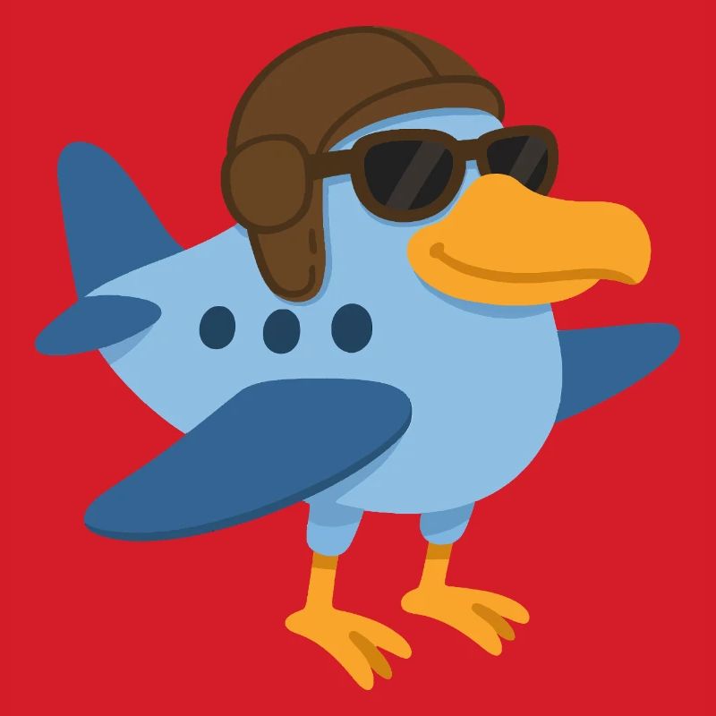 Ein Supervogelflugzeug