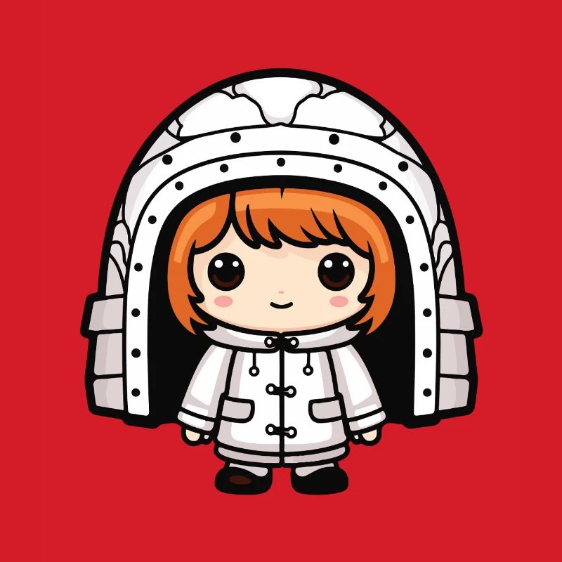 Winter Eskimo Iglu Comic