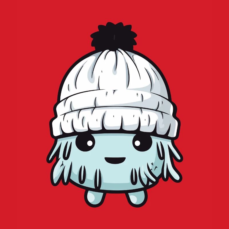 Eskimo Erkältung Comic Winter