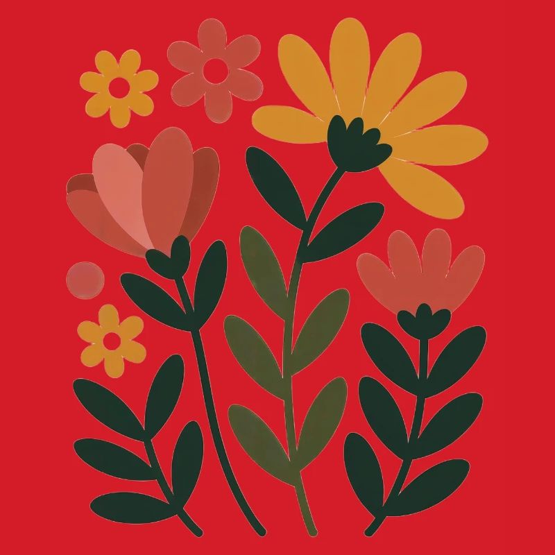 Boho Blumen – Blühende Harmonie