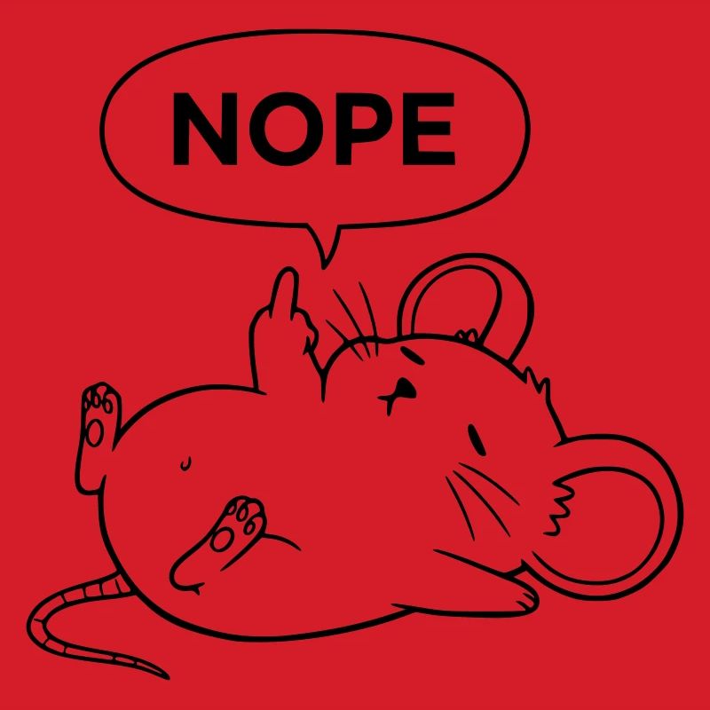 Nope Maus | Freches Mittelfinger Statement