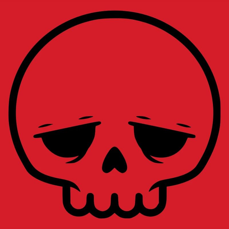 Sad Skull | Emo & Goth Design