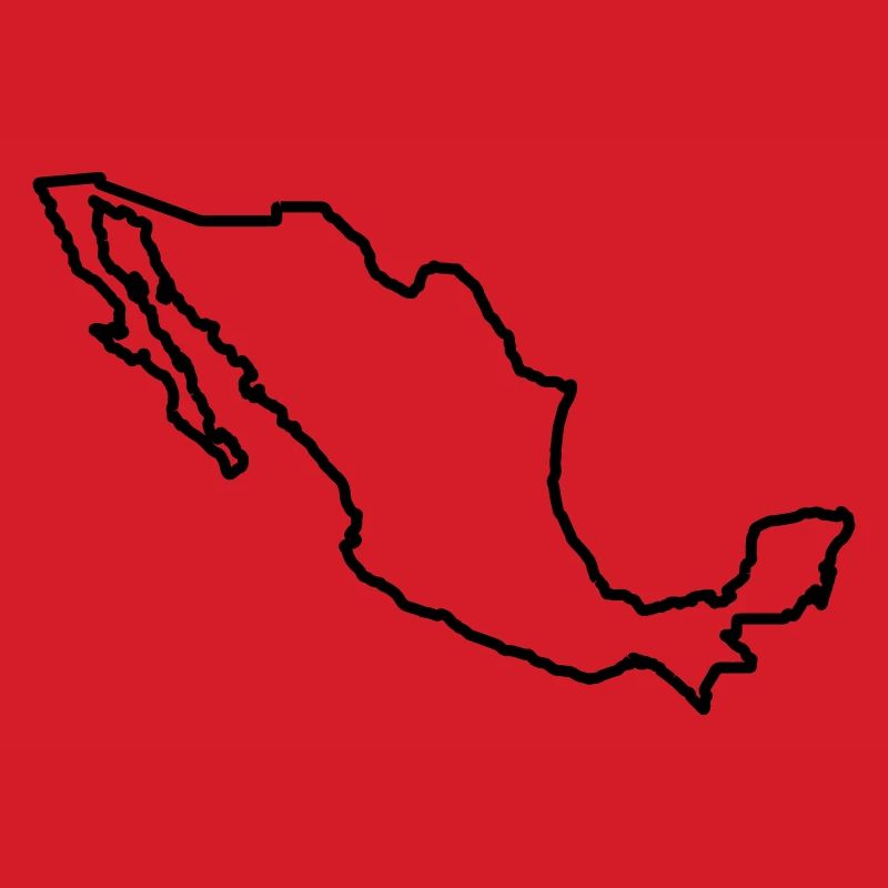 Mexiko Umriss