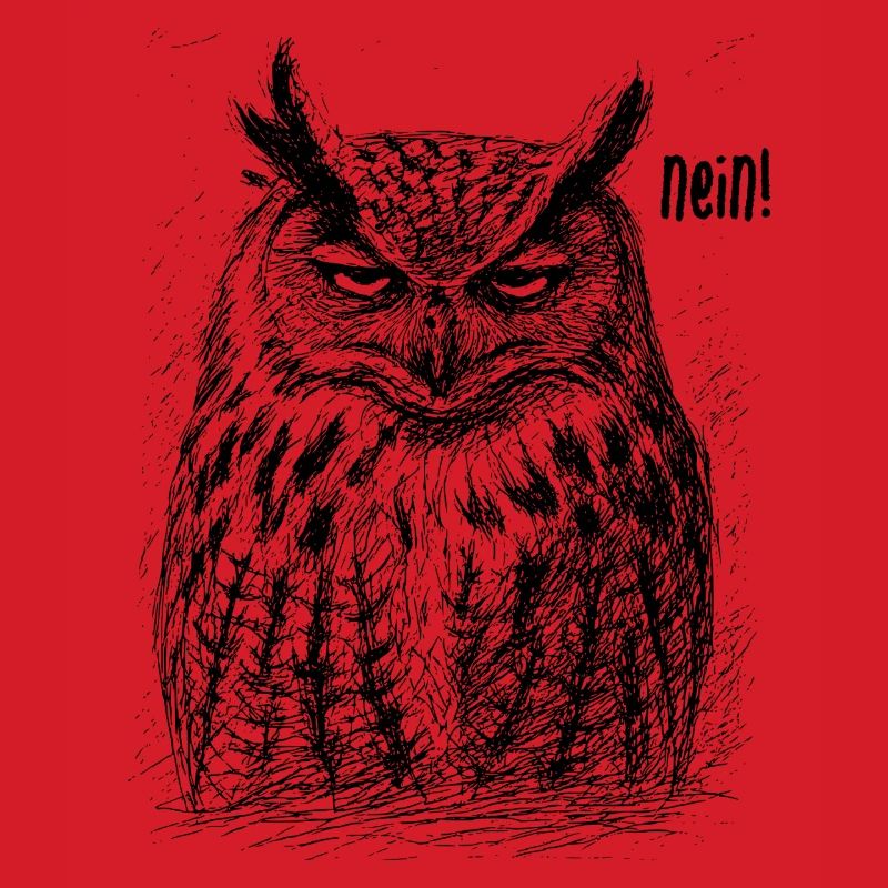 Müde Eule - Nein