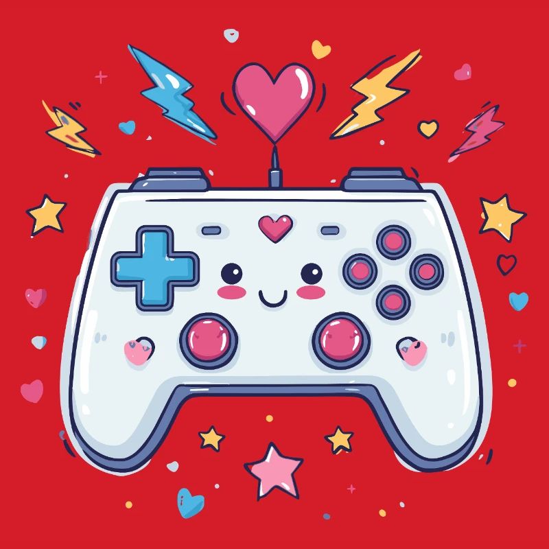 Herzcontroller Doodle Pixel Pop