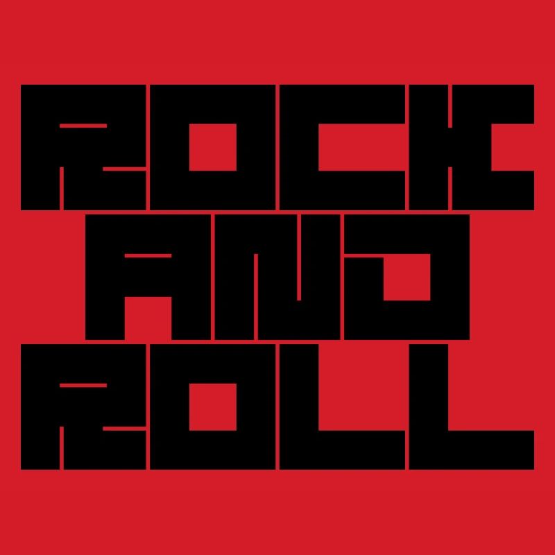 Conception de typographie rock and roll